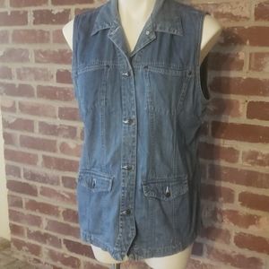 Blue jean vest